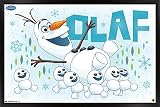 Trends International Disney Frozen Fever - Mini Wall Poster, 14.725' x 22.375', Black Framed Version