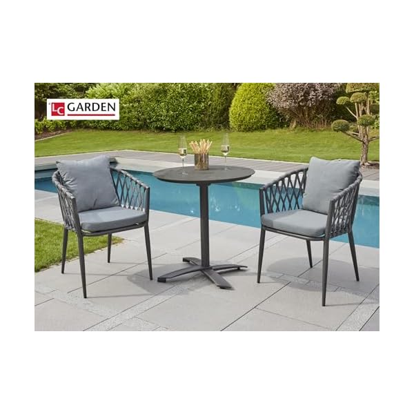 LC Garden Unicamo Sunrepo Armlehnstuhl Rope Anthrazit