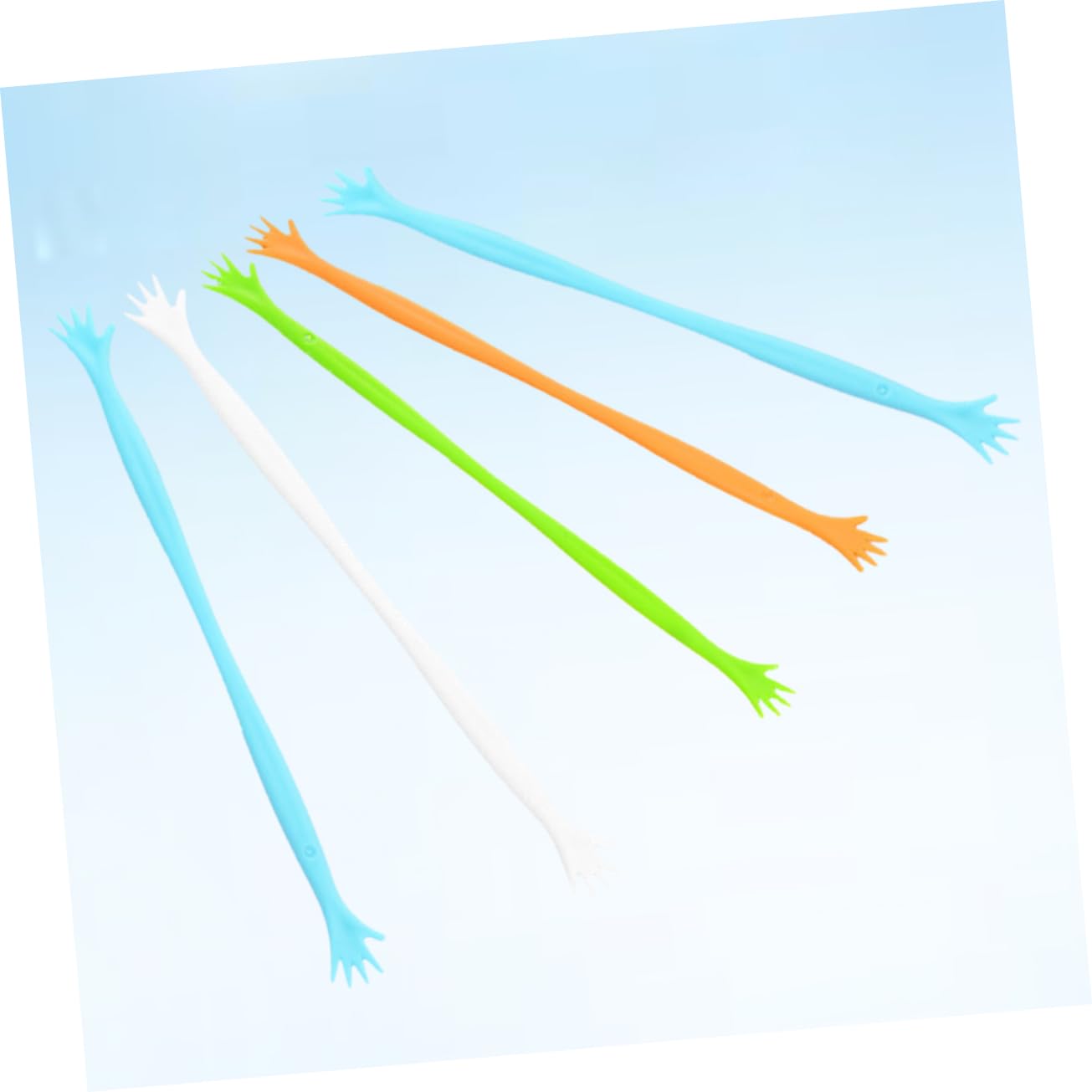 Unomor 5pcs Multi-function Stirring Sticks for Milk Coffee Juice Sturdy Comfortable Handle Random