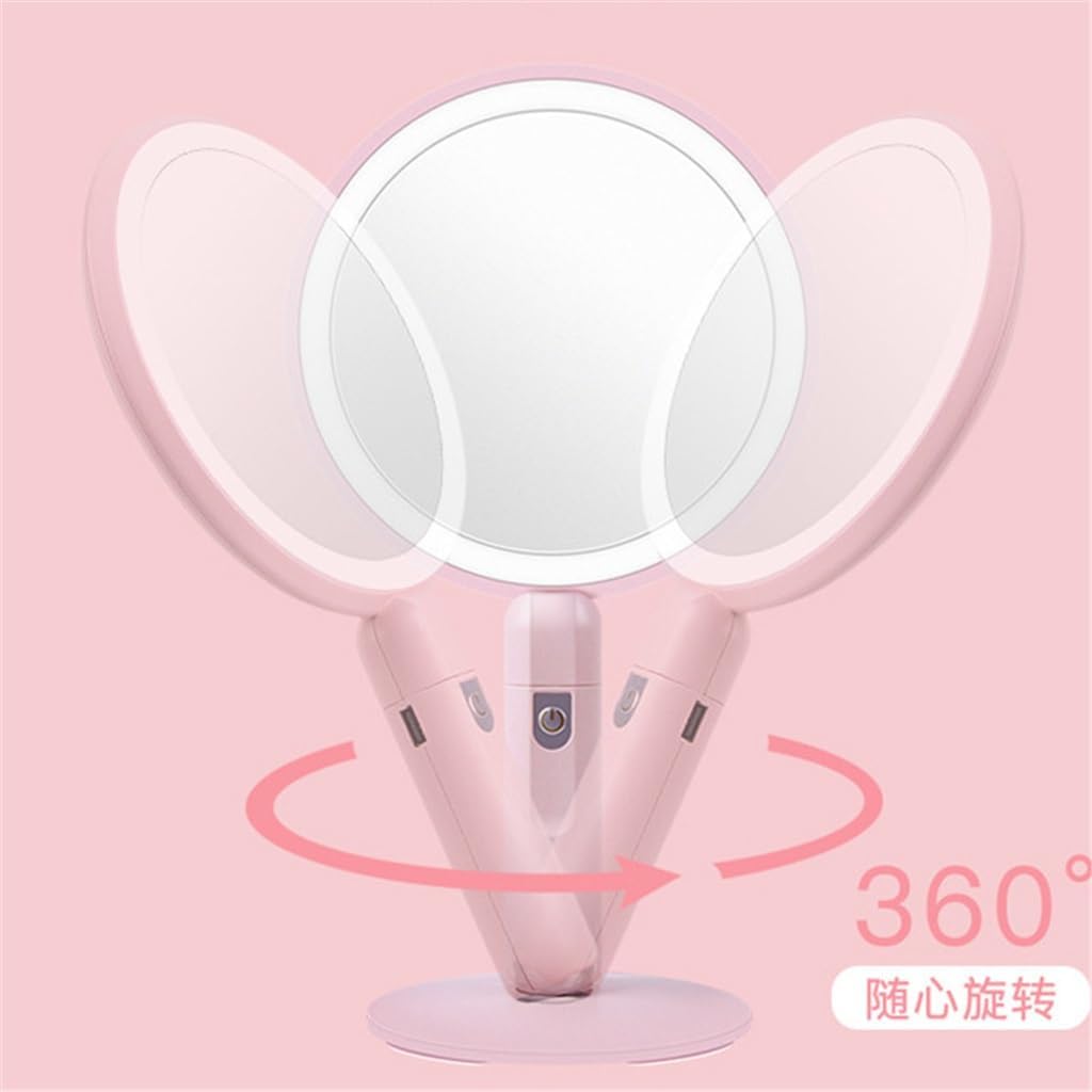 Permier Beauty コンパクトミラー LEDライト 折りたたみ 2面ミラー 等倍 2倍拡大鏡 女優ミラー 手鏡 コイン電池式  PEB011モデル – 多摩電子工業 | 公式オンラインショップ [ tamas / タマズ ] DJGACSI  LED化粧鏡拡大鏡ビューティーミラーポータブルドレッシングミラー ...