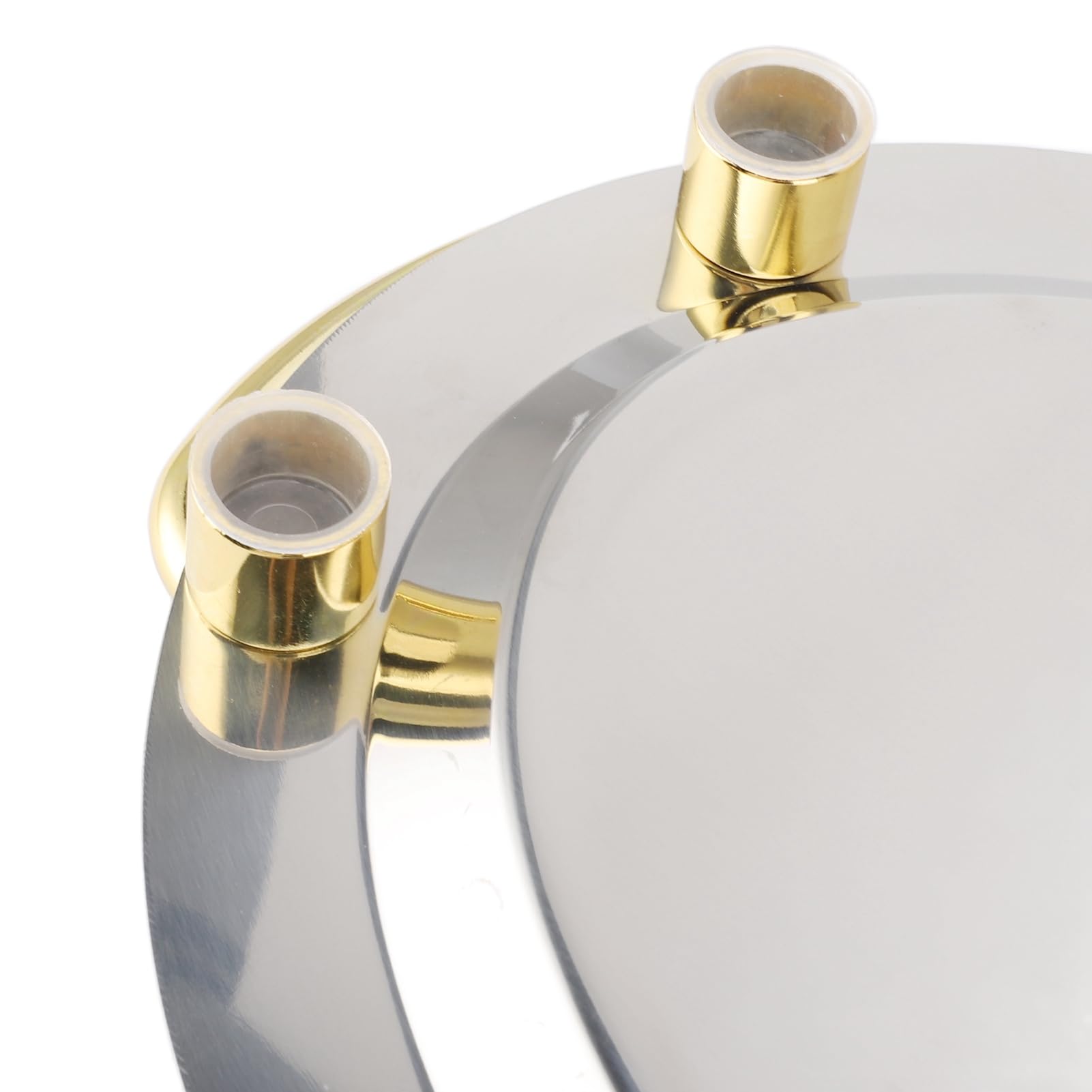 Aramox Plato de Acero Inoxidable, Bandeja para Servir de Acero Inoxidable 304 con Asa, Plato de Metal Multifuncional para Restaurante, Hotel, Buffet, Catering, Servicio de Alimentos (#3)