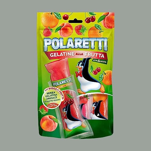 Lucgel Gelatine Morbide alla Frutta Polaretti Dolfin Senza Glutine - 30 pezzi -