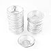 uxcell Kitchen Baking Circular Egg Tart Tins Cake Cups 240 Pcs Silver Tone