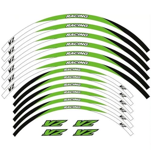 Autocollant de bande roue jante moto cross Yamaha YZ 450F de 2014
