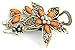 Vwhite Womens Flower Crystal Hair Clips Barrettes Hair Accessories