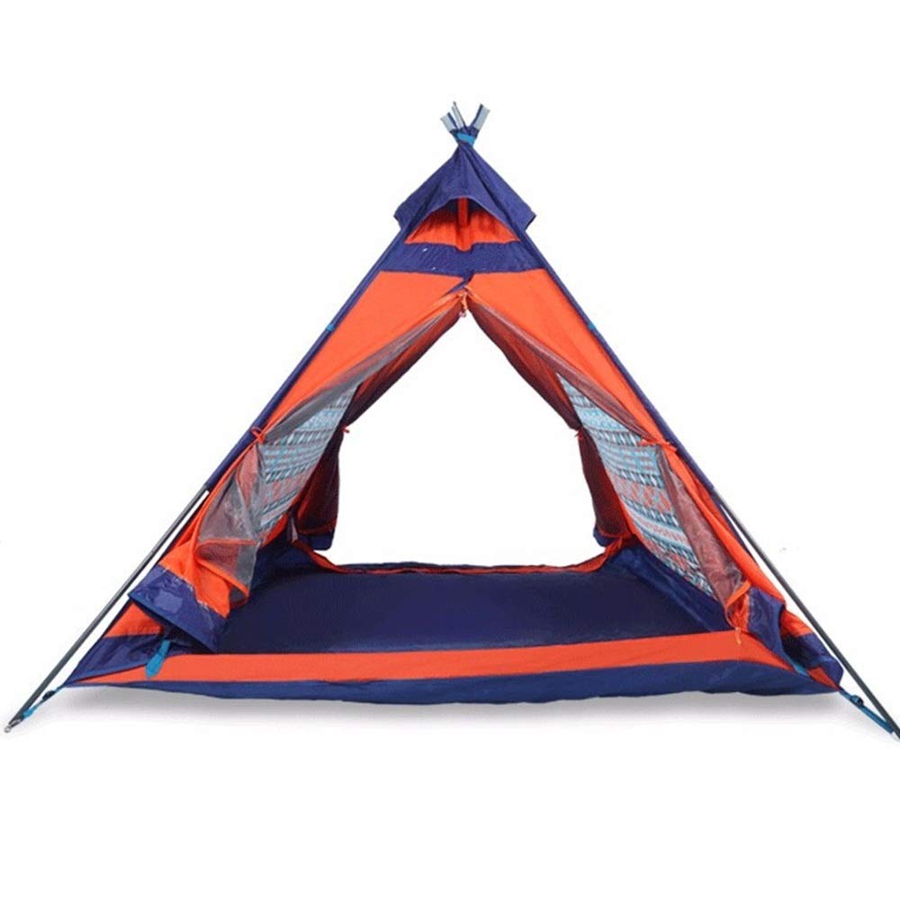 Campingzelt, Outdoor-Zelt, 4 Personen, Dickes Campingzelt, indisches Dreieck-Canvas-Tipi für 4 Jahreszeiten, Wandern, Camping, Winternutzung, Dreieck-Canvas-Tipi, kleine Überraschu Sport & Freizeit