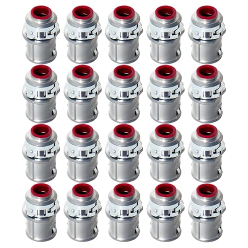 Image of MAKERELE Metal-Clad Cable Connectors, 3 /8 Inch (20 Pack)