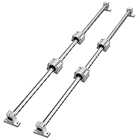 Vista 10 de VEVOR Riel lineal deslizante SBR20-1800mm 2 piezas y 4 piezas de bloques de deslizamiento SBR20UU Kit de guía lineal y rodamientos para máquinas