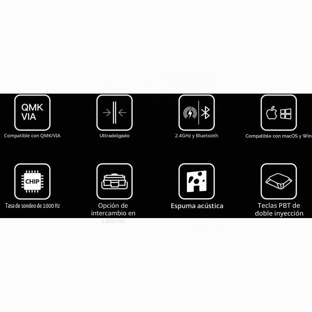 Keychron K3 MAX QMK/vía Teclado mecánico inalámbrico, 75% diseño programable, RGB LED, Gateron Red Switch Hot-Swap, Marco de Aluminio Bluetooth/USB-C Teclado de Juego con Cable para Mac Windows Linux