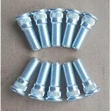 10PCS Bolts 610-109 1/2-20 Serrated Wheel Stud - .625 in. Knurl, 1-5/8 in. Length Replacement for 1964-1973 Jeep DJ, 1949-1983 Ford, 1990-1999 Jeep Cherokee