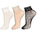 Women's Lace Ankle Socks (One Size : Regular, X Mesh - Asst 3pair)