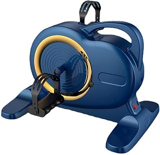 Pedaleador motorizado, minimáquina eléctrica for Ejercicios en casa for Personas Mayores, Entrenador de rehabilitación for Personas Mayores con discapacidad, Color Negro(Blue)