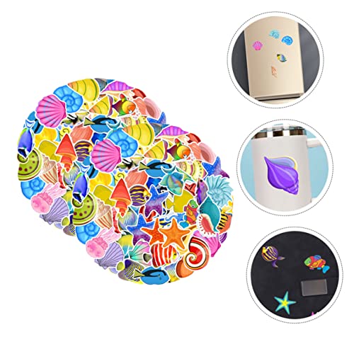 NOLITOY 4 Conjuntos De Adesivos Da Série Oceano Adesivos De Vinil Havaiano Decalques De Estante De V