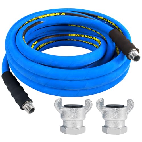 3/4 inch Air Hose 25FT Include 2 Pcs Chicago Connectors,