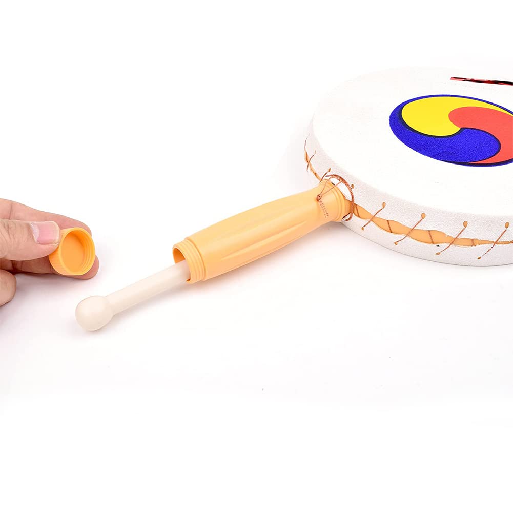 韓国の太鼓　打楽器　ヴィンテージ　バチあり 韓国伝統打楽器 ドラム 韓国楽器 太鼓 おもちゃの通販 by りん's