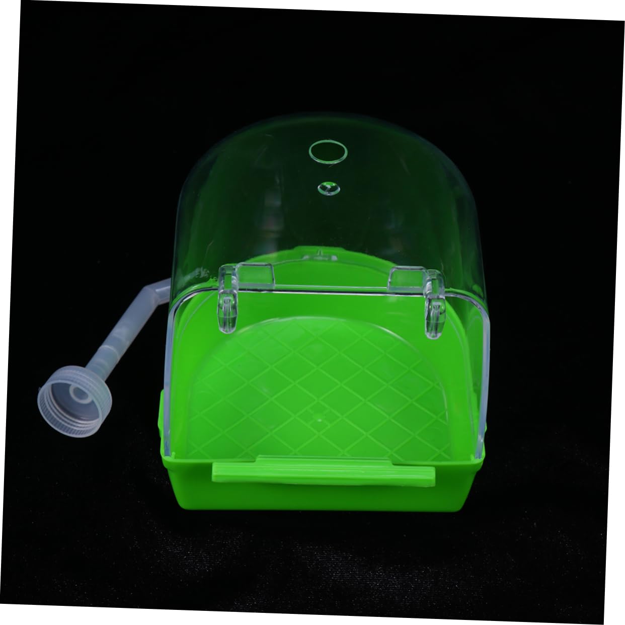 BESPORTBLE 3 Pz Gabbia da Bagno per canarino per Uccelli Alimentatore di Vermi di Pesce Green Gabbie Uccelli Coperto per Gli Uccelli Bagno di Pappagallo Coperto l'uccello Accessori Staffa