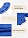 DOKOTOO KIDS Girls Smocked Dress Summer Double Layer Ruffle Short Sleeve Swing Boho Fancy Dress Semi Formal Dressy Clothes Blue 12-13 Years