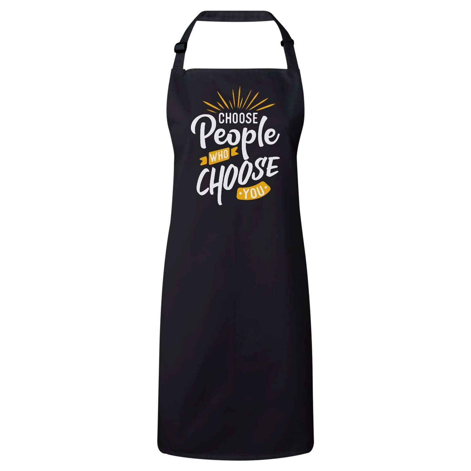 Tablier cuisine noir citation positive idée cadeau originale - 4
