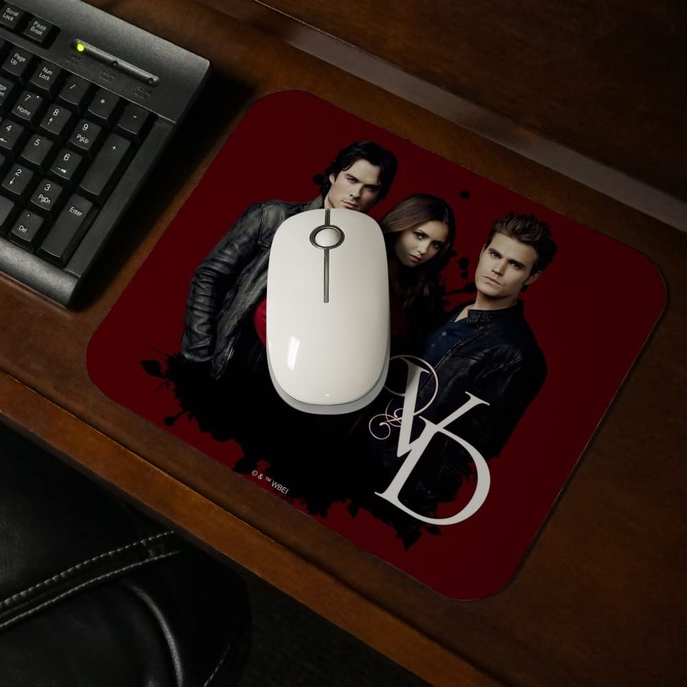 Tappetino Per Mouse The Vampire Diaries - Design Ufficiale, Superficie In Tessuto, Base Antiscivolo, 23,6x19,8x0,3 Cm - 3