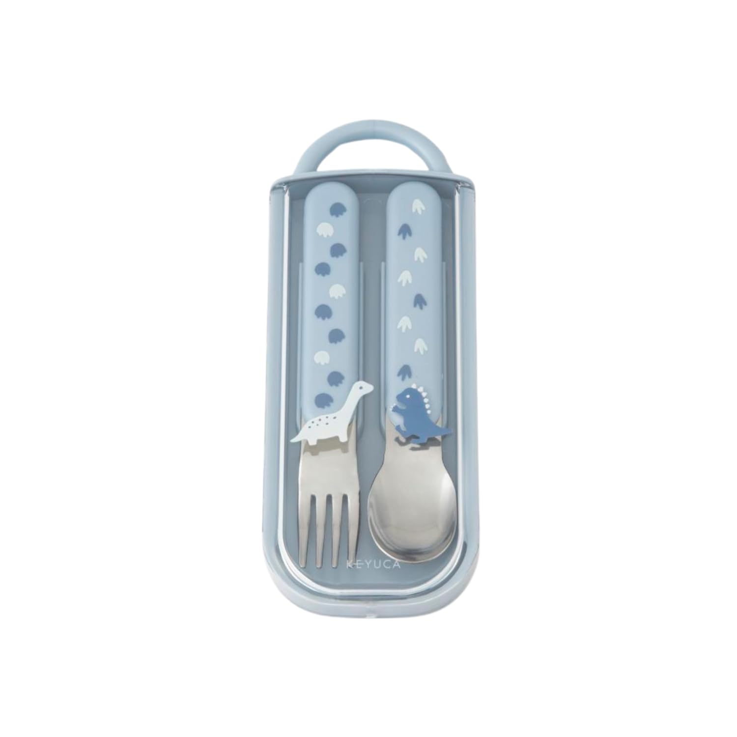Amazon | [ケユカ] KEYUCA キッズ抗菌スプーン&フォークセット ブルー