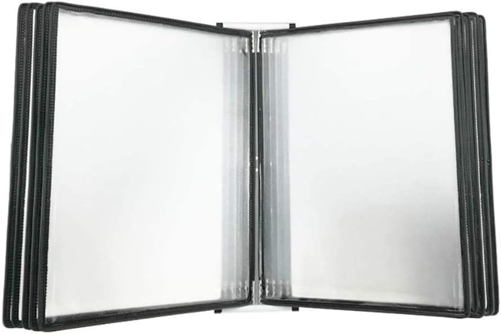 File Cabinets Document Display Folder A4 with 10 Panels and 20 Pockets for Display(PP Plastic Bag + Steel Bracket) - Assorted Colours (Color : D)