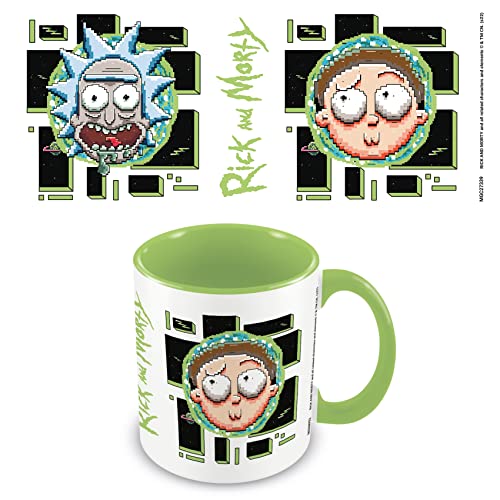 Pyramid International Rick and Morty Mug in Presentation Gift Box (Pixel Breakout Design) 11oz Ceramic Mug