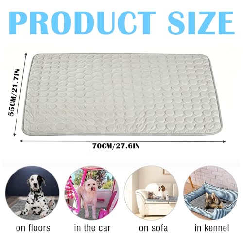 Dog Cooling Mat Large, Cooling Mat for Dogs and Pet Cooling Mat, Outdoor Patio Cooling and Car Travel Comfort, Crate Bedding Replacement, 55 cm by 70 cm Size - Image 3