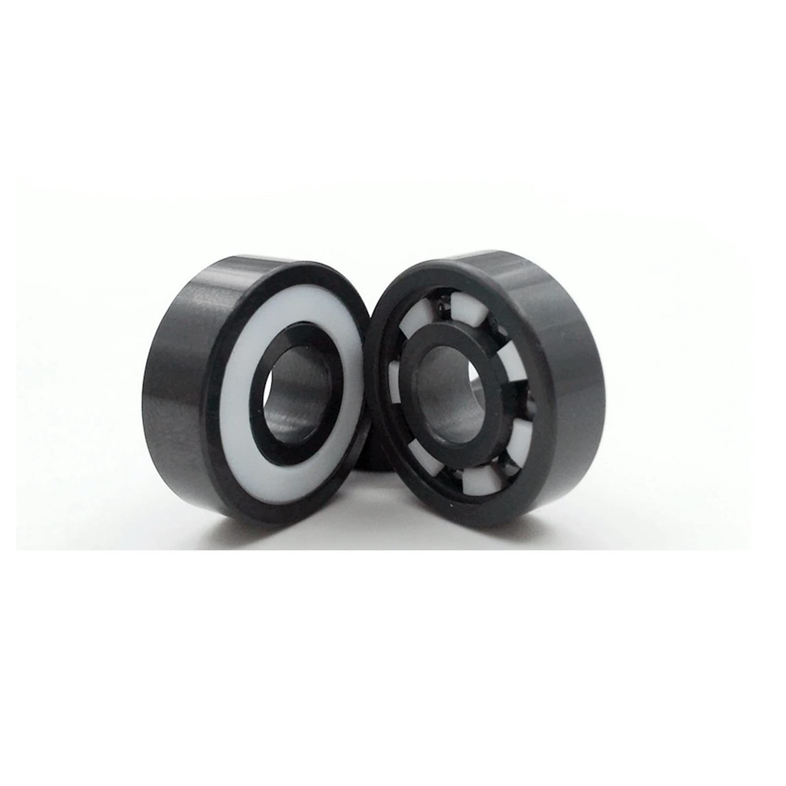 SUOFEILAIMU 608RS 7mm/8mm Full Ceramic Bearing ZrO2/Si3n4 Bearing Skateboard 7mm Quad Skates Bearing Inline Skates Bearings ABEC11 (Color : 1pc Zro2 608 Open)