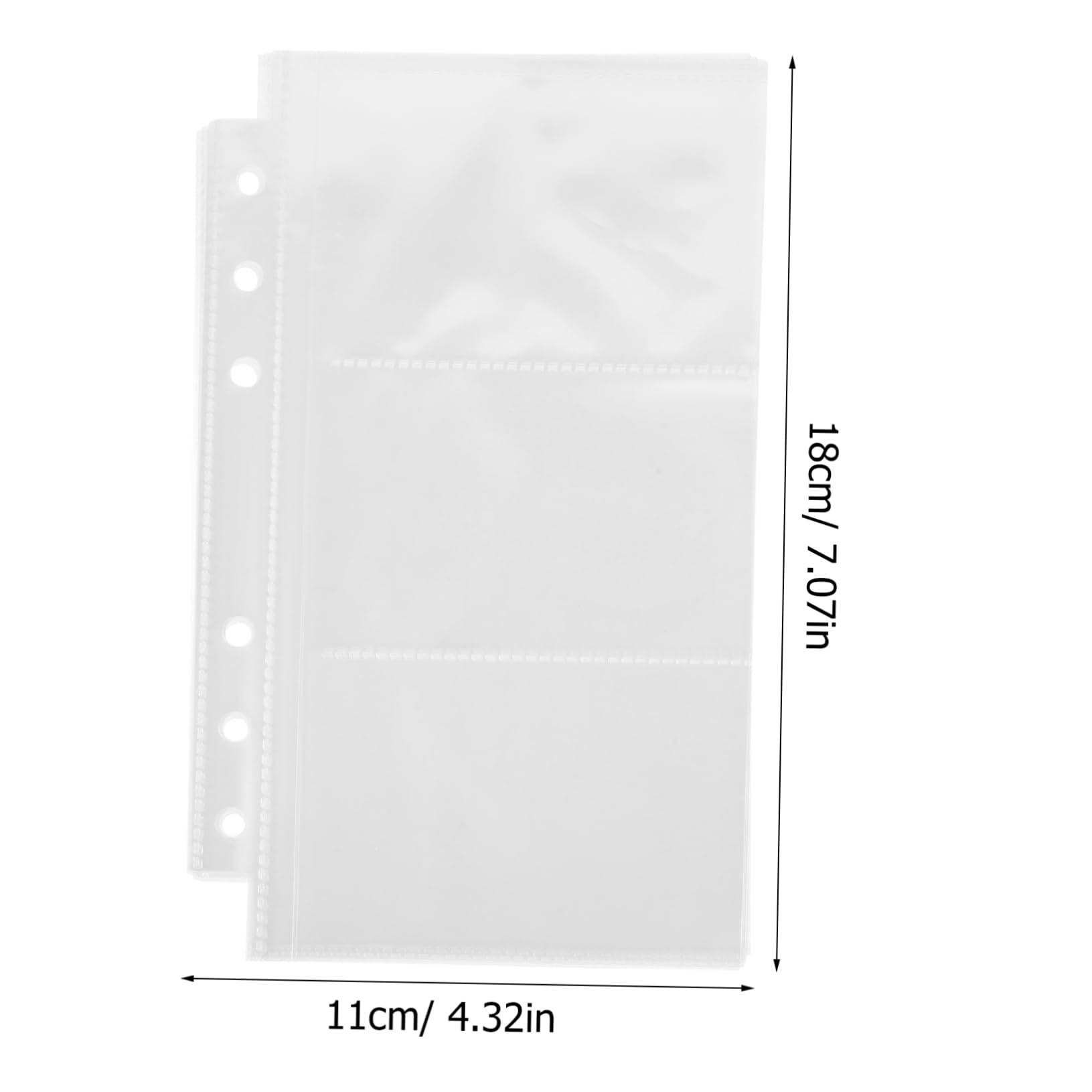 Unomor Scrapbooking Storage Album Book 5 Books DIY Photo Album Refill Page Protectors