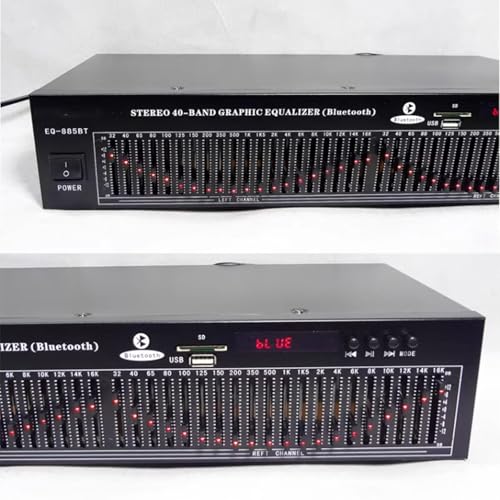 Equalizzatore a 20 bande con Bluetooth e telecomando – Controller effetti HiFi per audio da studio e casa, riduzione del rumore per una sintonizzazione ottimale del suono