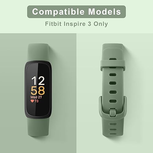 Miniatura 10 de Vancle Correas de silicona compatibles con correas de reloj Fitbit Versa 2 para mujeres y hombres, correas de repuesto deportivas suaves y