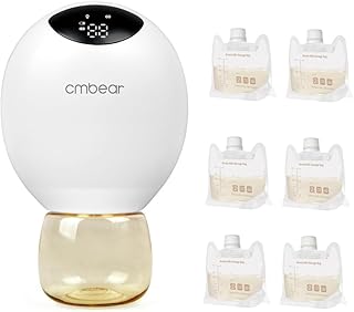 Jethrora ZRX-0205 Bomba tira leite vestível para amamentação Bomba tira leite elétrica portátil Mãos livres 3 modos 9 níveis de sucção Funil de 28 mm de baixo ruído com inserções de funil de 24 mm/21