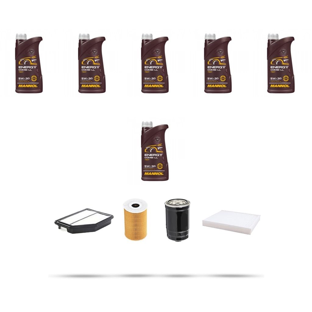 Kit tagliando 4 FILTRI e 6L OLIO M compatibile con Kia Cee D II (FD) 1.6 CRDI 81kw dal 2012