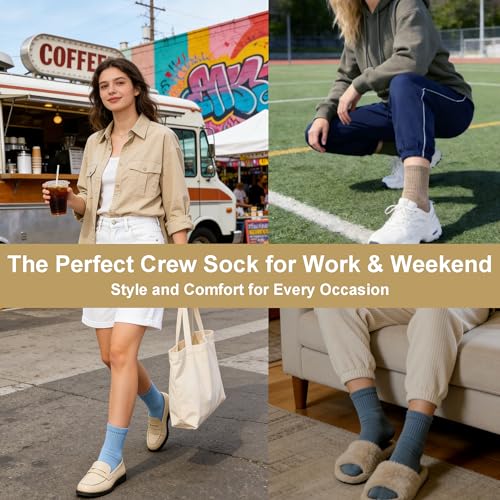 Image of Womens Cotton Anti-Pilling Quarter Crew Socks | Moisture-wicking, Odor-control, Lightweight, Office /gym, 7-pair, US 6-10