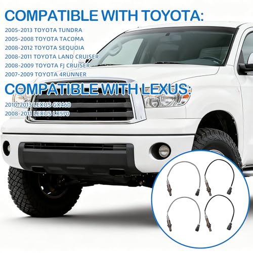 Sensor de Oxígeno Set Compatible con Toyota Tundra Tacoma Sequoia miniatura 5