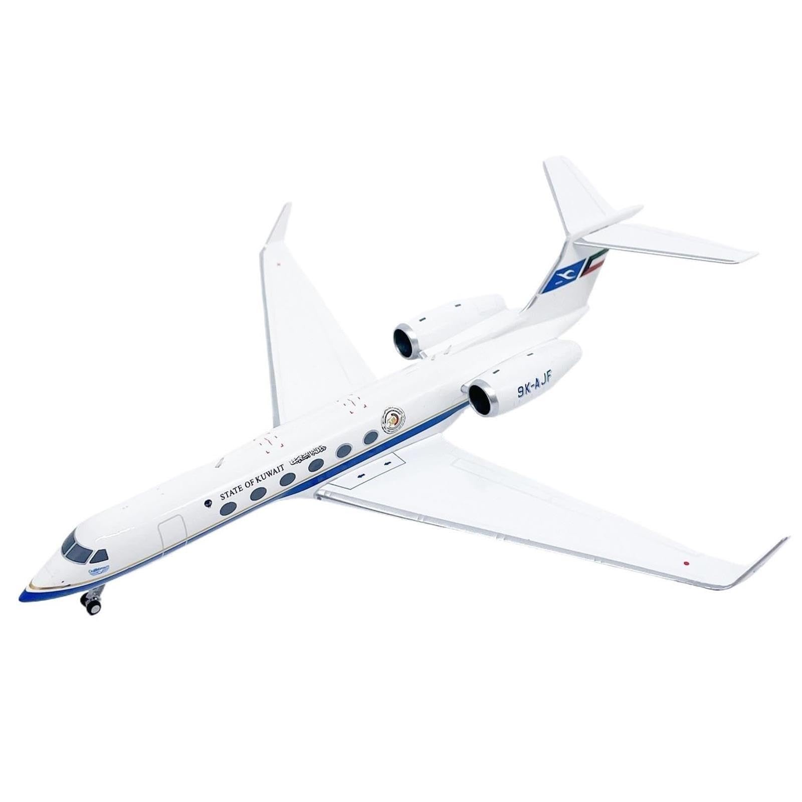 aerei a reazione Figurina in lega per aerei Kuwait Gulfstream GV 1:200 regali per piloti
