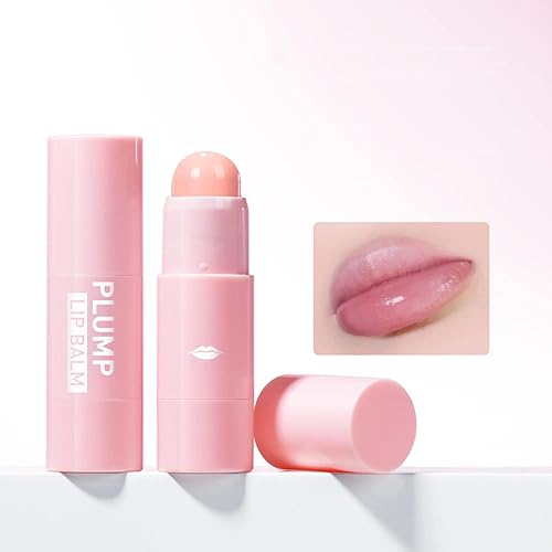 Bálsamo labial Plumping de 4 colores, bálsamo labial hidratante con tinte profundo para labios secos, agrietados y agrietados (color 02)