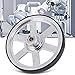 2PCS Metal Robot Wheel, Replacement, Neoprene Tire Tread, Great Traction for Industrial Robot Parts