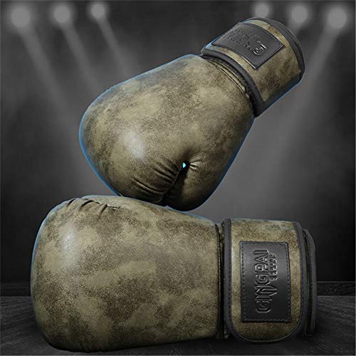 Gants de boxe femme vintage en cuir de vache pour kickboxing et sac de sable