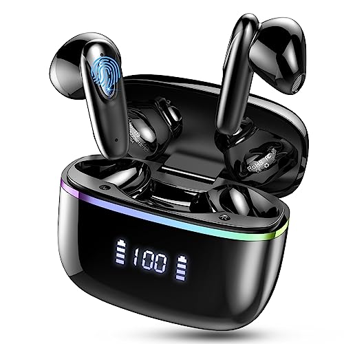 Auriculares-Inalambricos-Auriculares-Bluetooth-53-con-HD-Microfono-Estereo-Cancelacion-de-Ruido-Cascos-Inalambricos-Bluetooth-40H-Auriculares-In-Ear-con-Pantalla-LED-Tipo-C-IP7-Impermeable-Negro