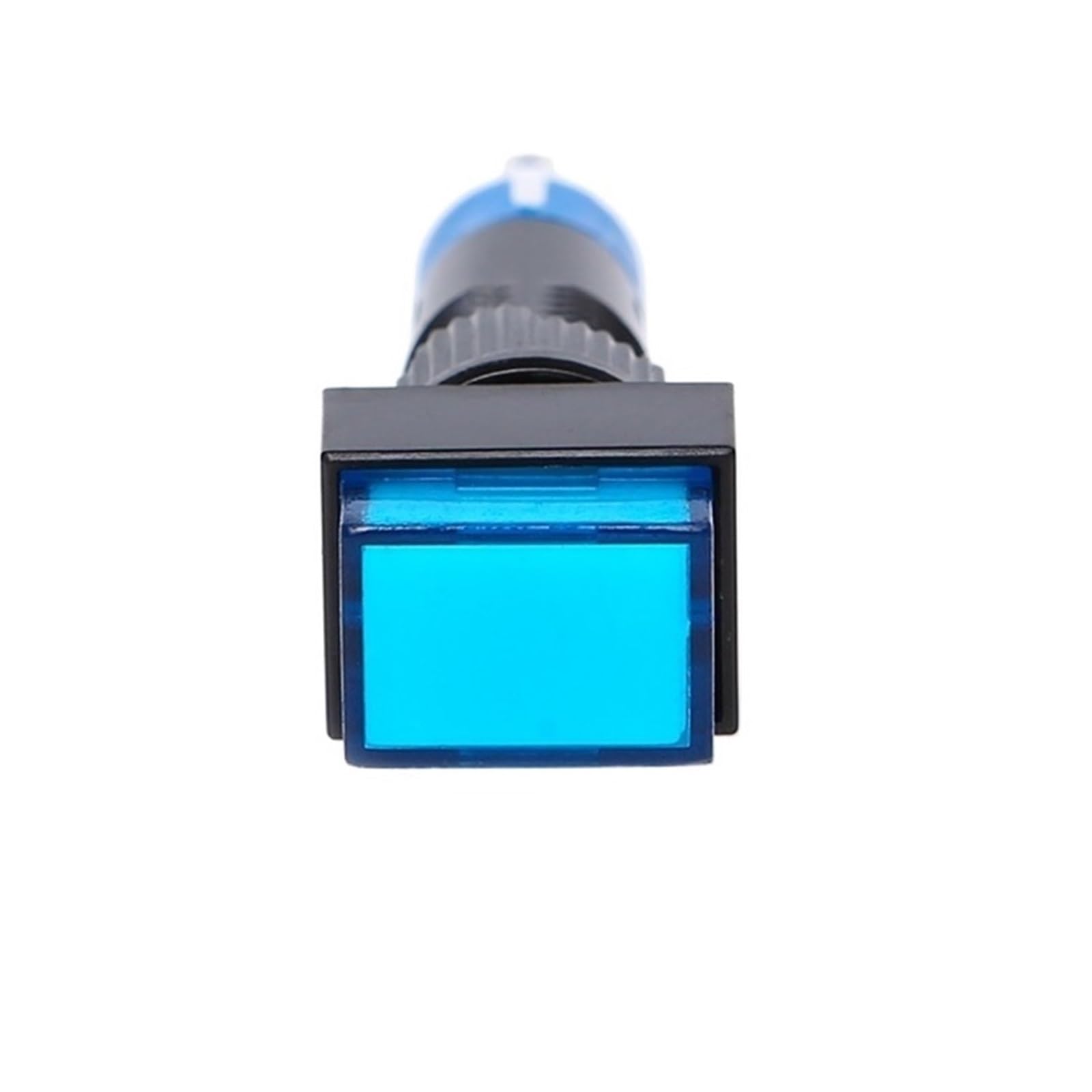 Piloto LED azul de 8mm rectangular con soporte de alta resistencia 24V 2