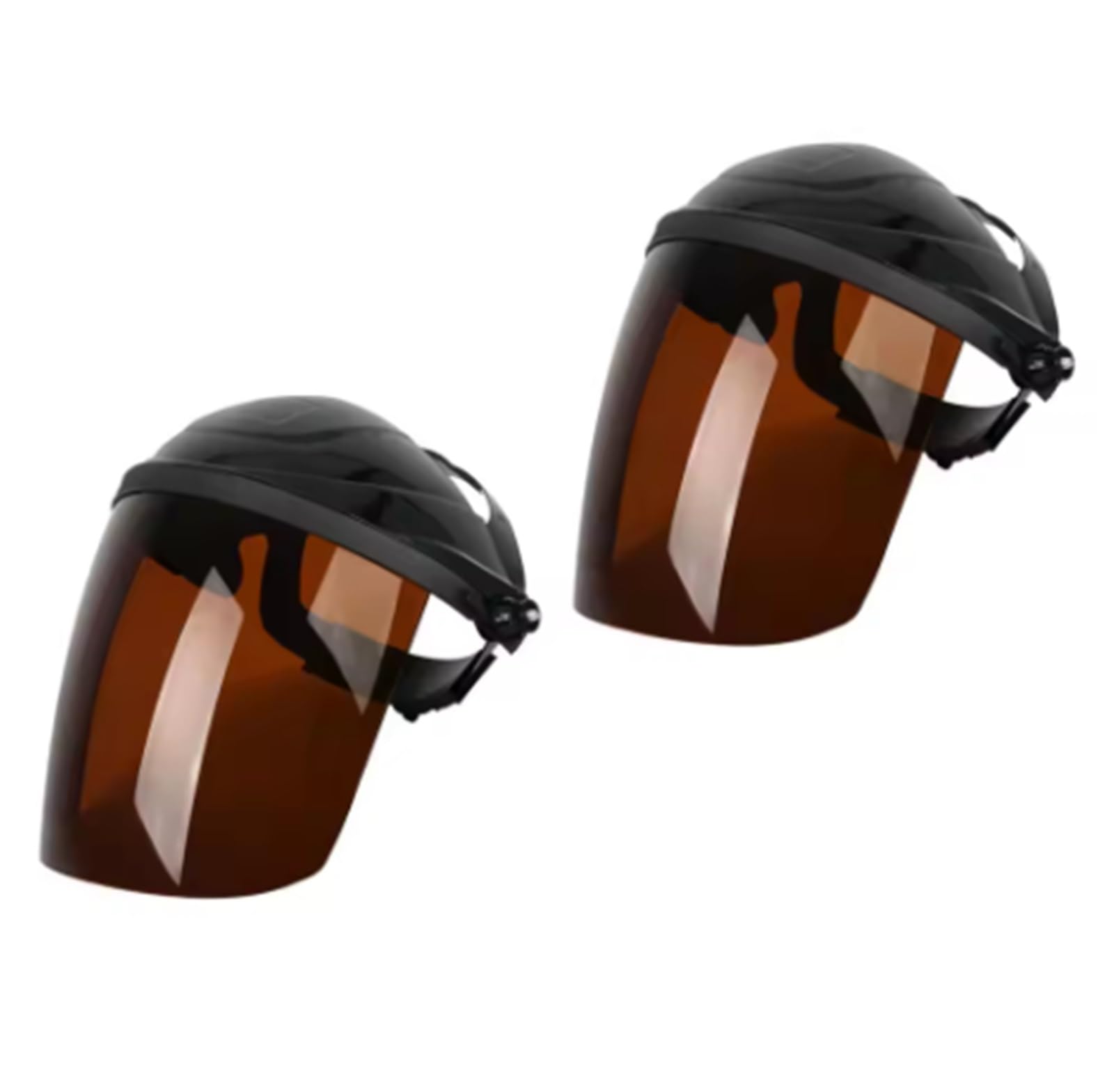 Welding Mask 2 Pieces Welding Face Shield Protector For Grinding And Cutting Construction(Coffee)