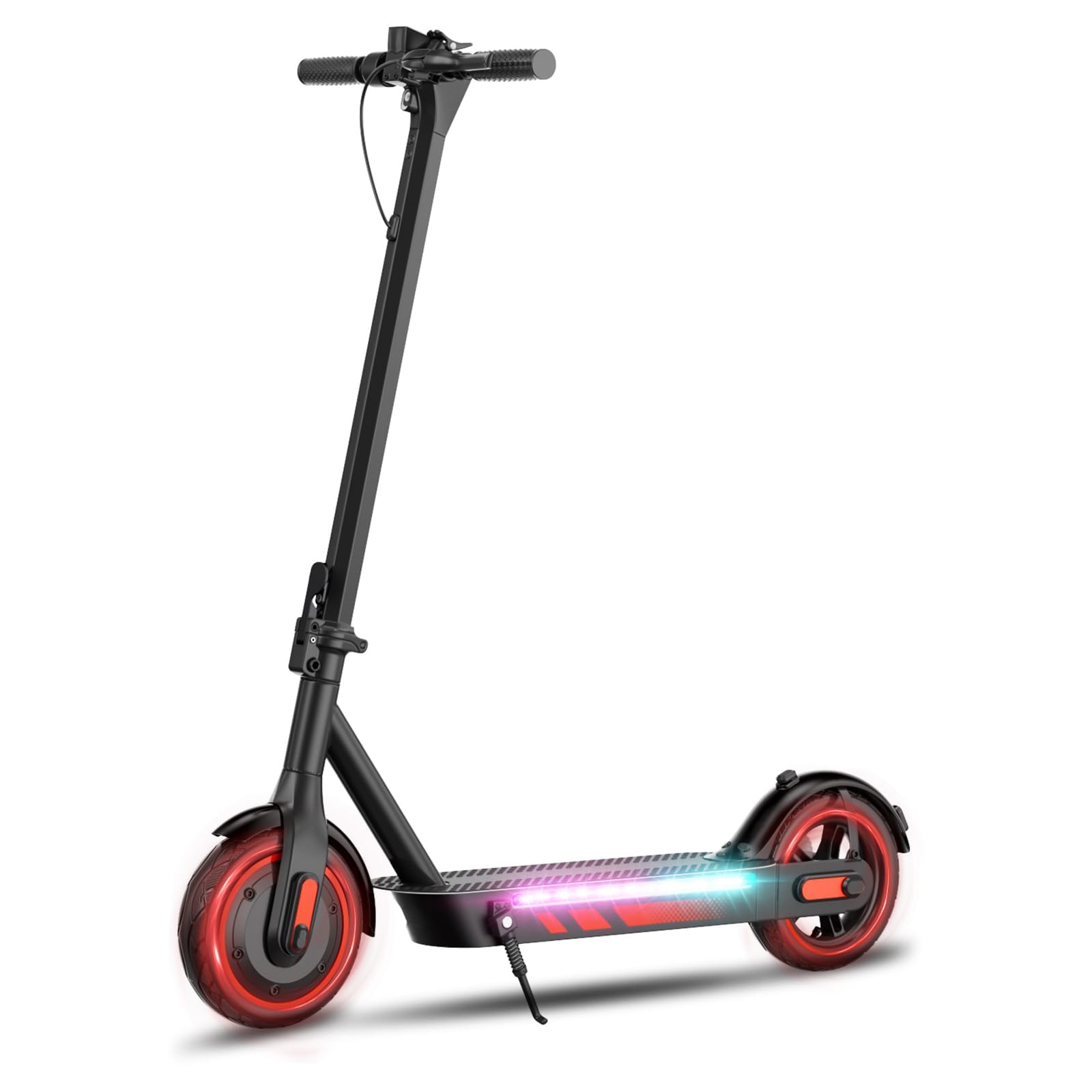 Monopattino Elettrico per Adulti, Pneumatici 10", Motore Potente 500W, Autonomia fino a 45 km, Velocità Massima 25 km/h, Doppio Sistema di Illuminazione e Freni a Tamburo, Controllo via App Smart