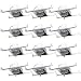 Sunco Lighting 12 Pack 4 Inch New Construction Housing, Air Tight IC Rated Steel Can, 120-277V, TP24 Connector Included for Easy Install - UL & Title 24 Compliant