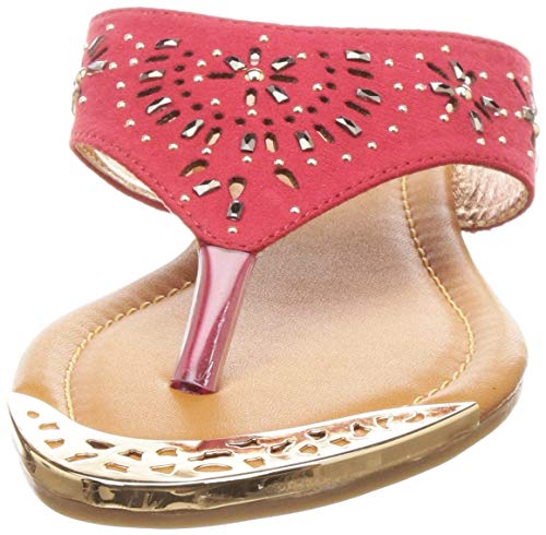 Image of BATA Women ULF Thong Red Fashion Slippers-6 (5715793)
