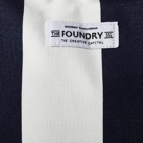 Foundry By Fit + Fresh, All The Things Tote Bag, Luggage, Travel Duffle Bag, Weekender Bags For Women, And Beach Bag, Navy Stripe 27.5” X 12” X 18.5” #TOP3