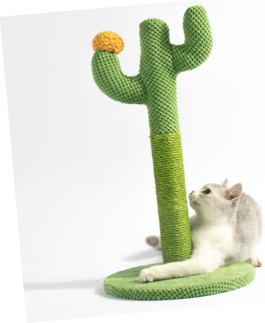 UPKOCH Cactus Cat Scratching Post Small 29x33 Cm Sisal Vertical Scratcher Sturdy Kitten Accessory for Indoor Cats