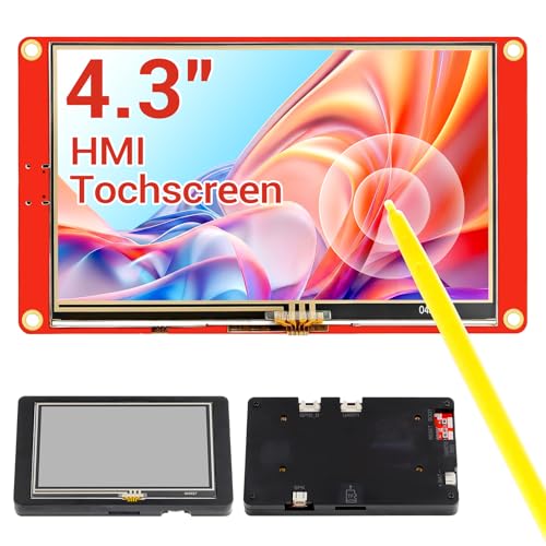Image of ELECROW ESP32 Display 480x272, 4.3 Inch HMI Basic Touch Screen SPI TFT LCD Touchscreen with Acrylic Case, 32-Bit LX7 Dual-Core Processor, Up to 240MHz, Compatible with Arduino, PlatformIO, MicroPython