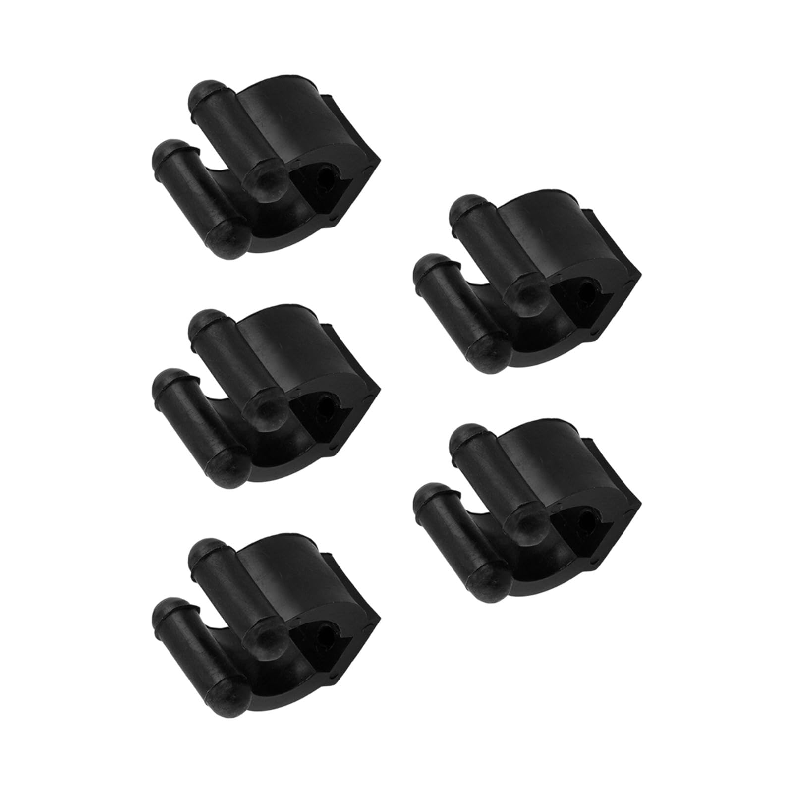 YROHGKPN 5Pcs Wall Mounted Fishing Rod Storage Clip Holder Clamp Billiard Cue Organizers Fishing Poles Holder Storage Rack Billiards Snookers Cue Locating Clip