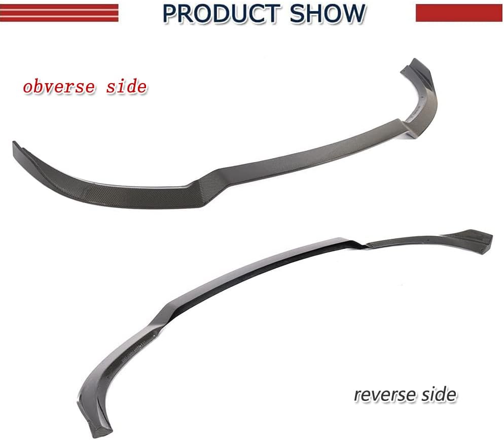 W212 Carbon Fiber Front Lip Spoiler for Mercedes-Benz E-Class W212 S212 E63 AMG 4-Door 2014-2016 Direct Fit Glossy Chin Splitter Aggressive Styling Front Bumper Protection